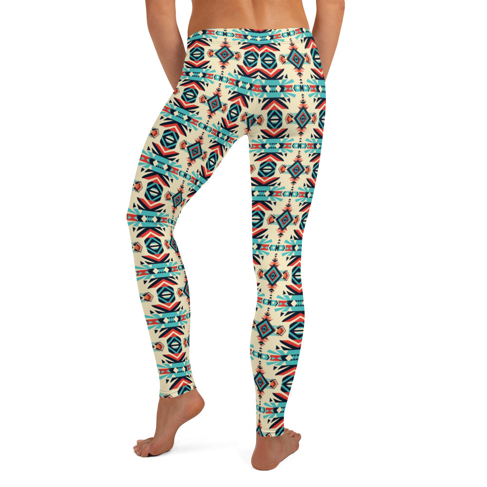 Mexican Aztec Pattern Leggings