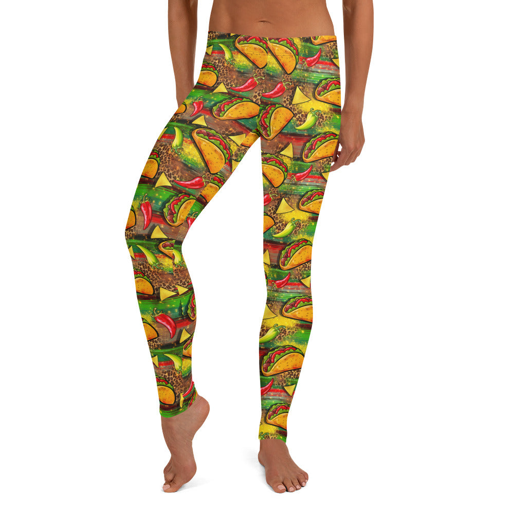 Taco Vibes Leggings for Taco Lovers