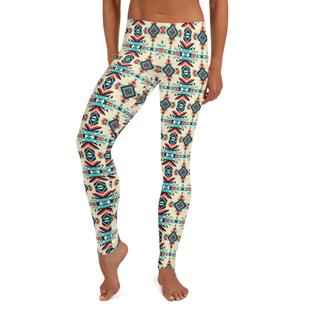 Mexican Aztec Pattern Leggings