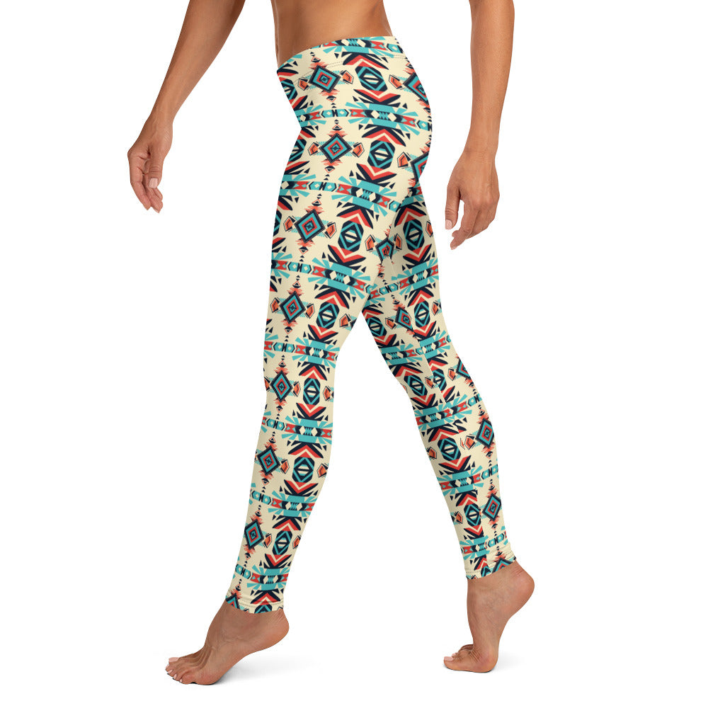 Mexican Aztec Pattern Leggings