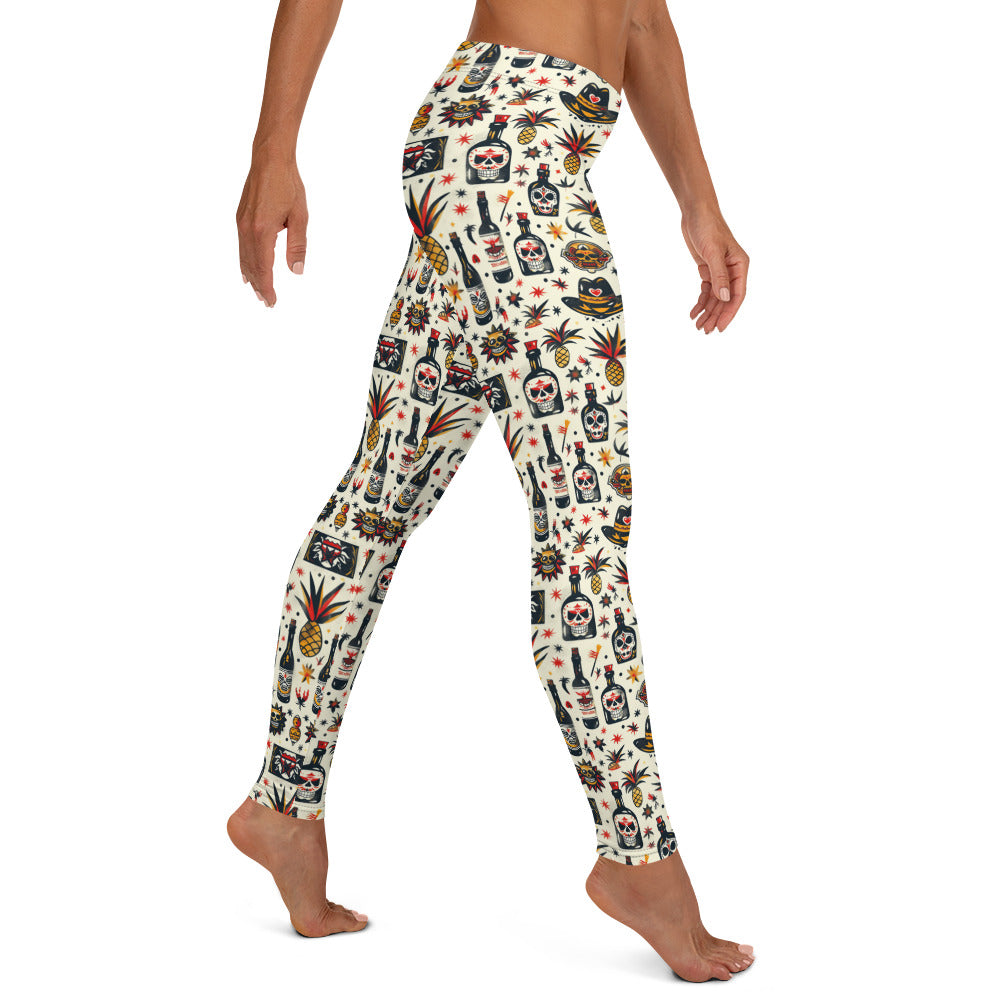 Tequila Time Mexican Vibes Leggings