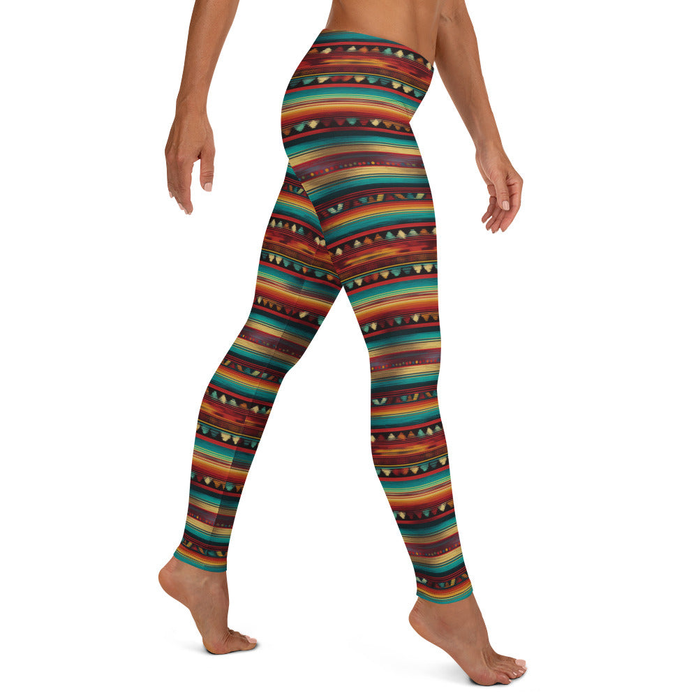 Latin Blanket Pattern Leggings