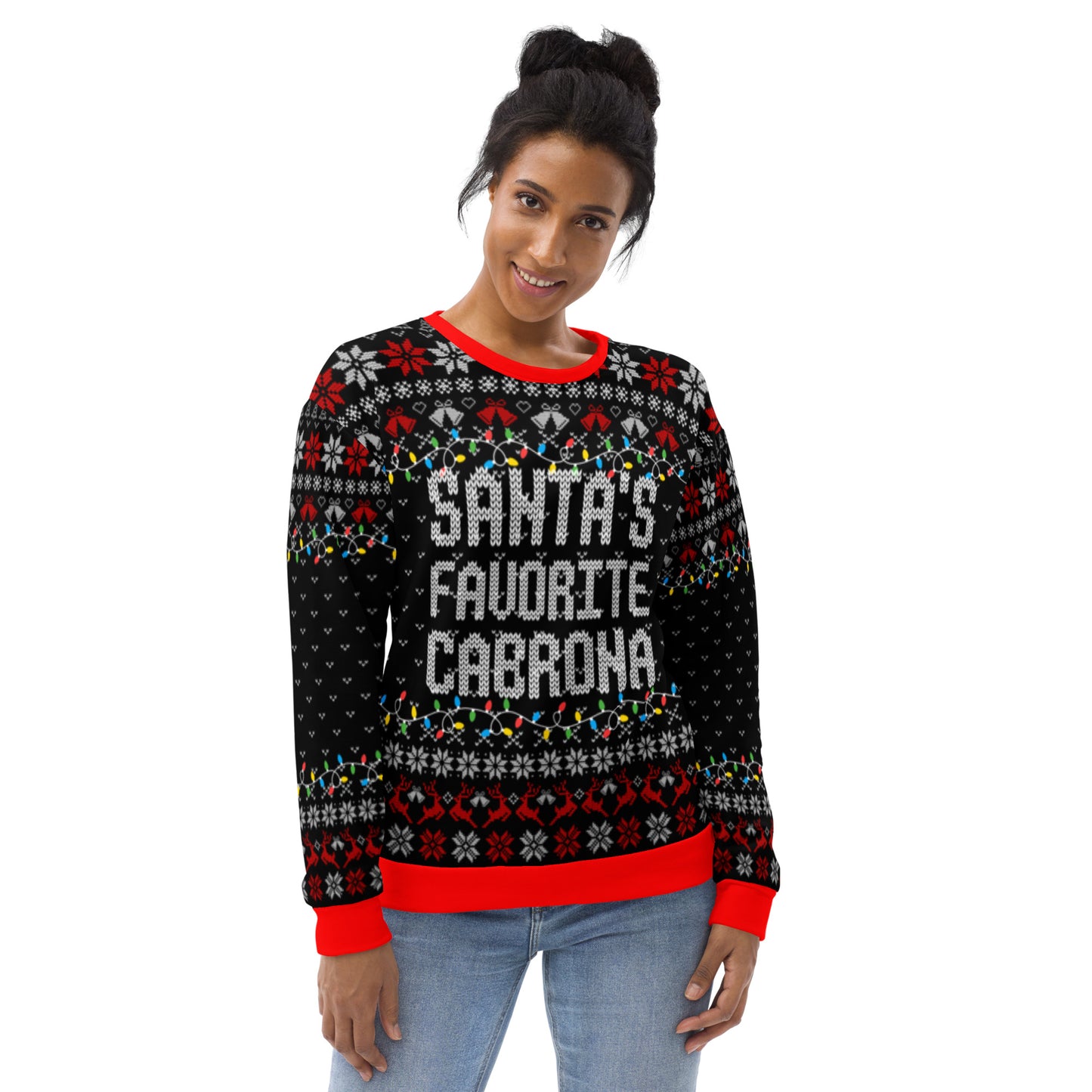 Santa's Favorite Cabrona Ugly Navidad Sweatshirt