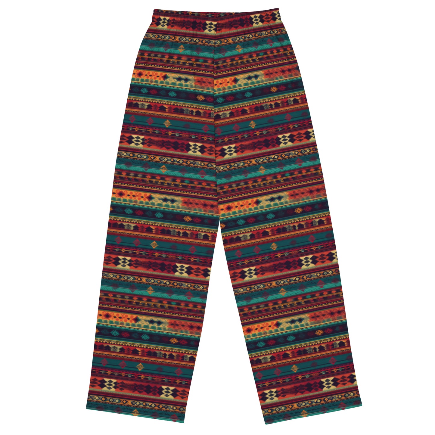 Mexican Folk Design Super Soft Wide-leg Pajama/Sweats Bottoms