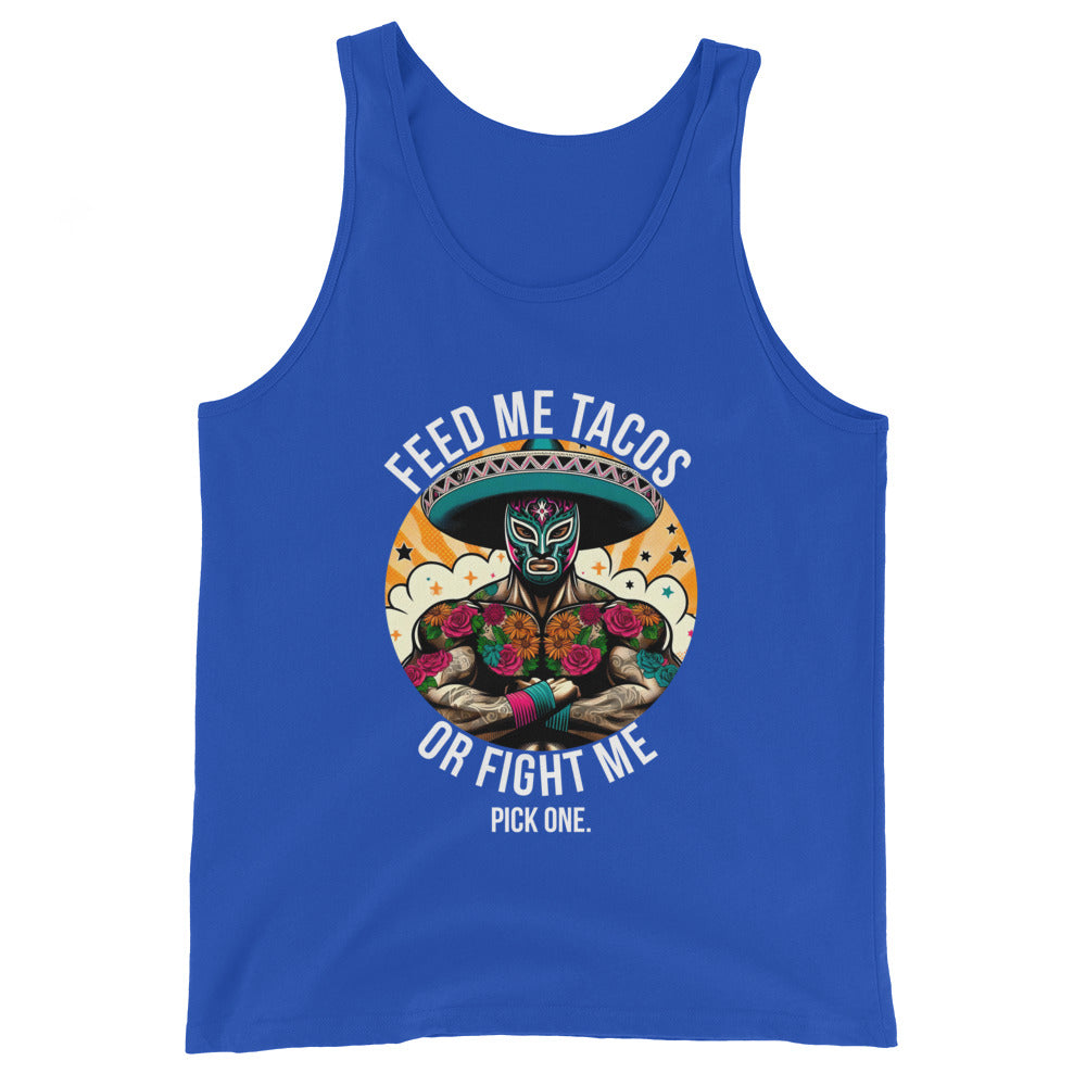 Feed Me Tacos or Fight Me Tank Top for Taco Lovers