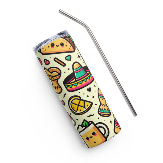 Tacos Fiesta Stainless steel tumbler