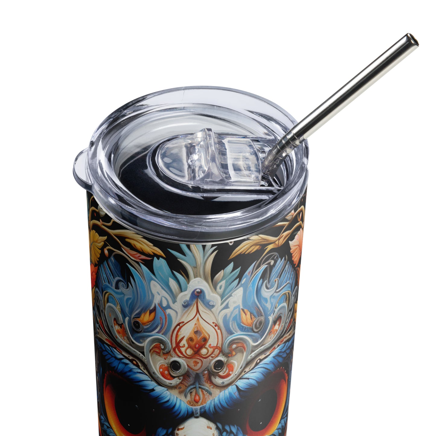 Bird Mexican Sugar Skull Stainless steel tumbler