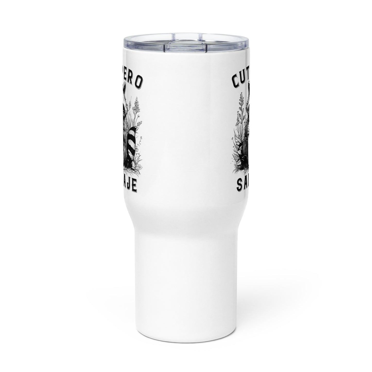 Cute Pero Salvaje Travel Mug for Latinos