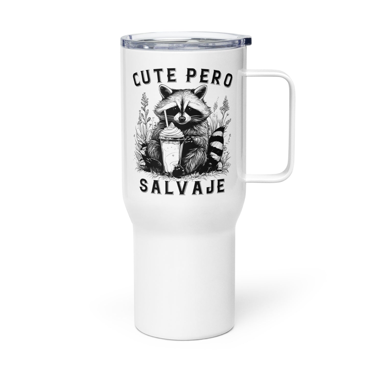 Cute Pero Salvaje Travel Mug for Latinos