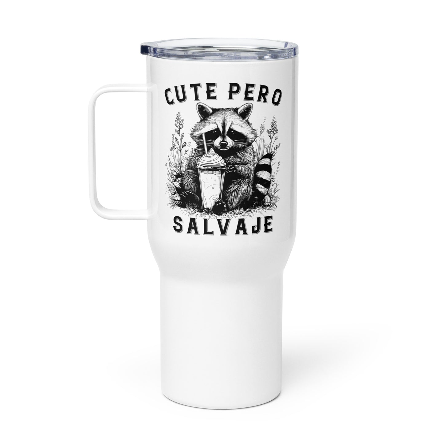 Cute Pero Salvaje Travel Mug for Latinos