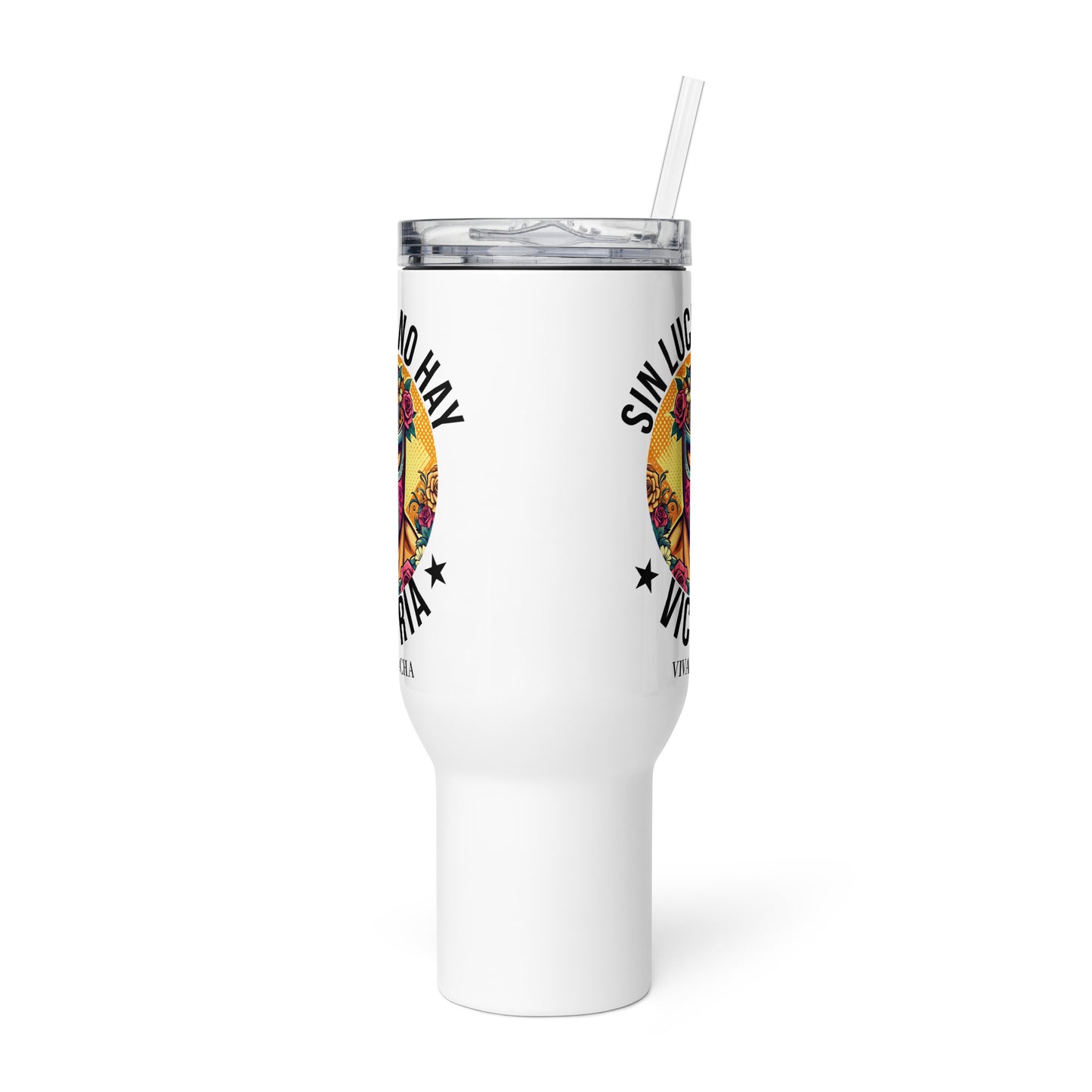 Sin Lucha No Hay Victoria Viva La Lucha Travel Mug for Latinos