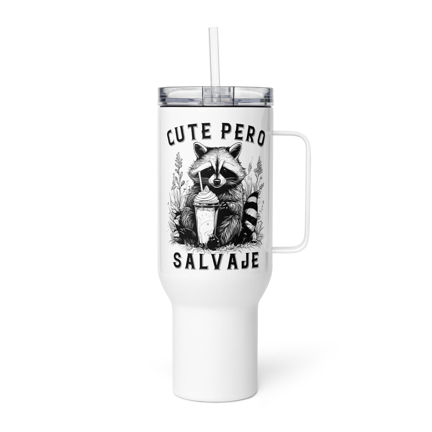 Cute Pero Salvaje Travel Mug for Latinos