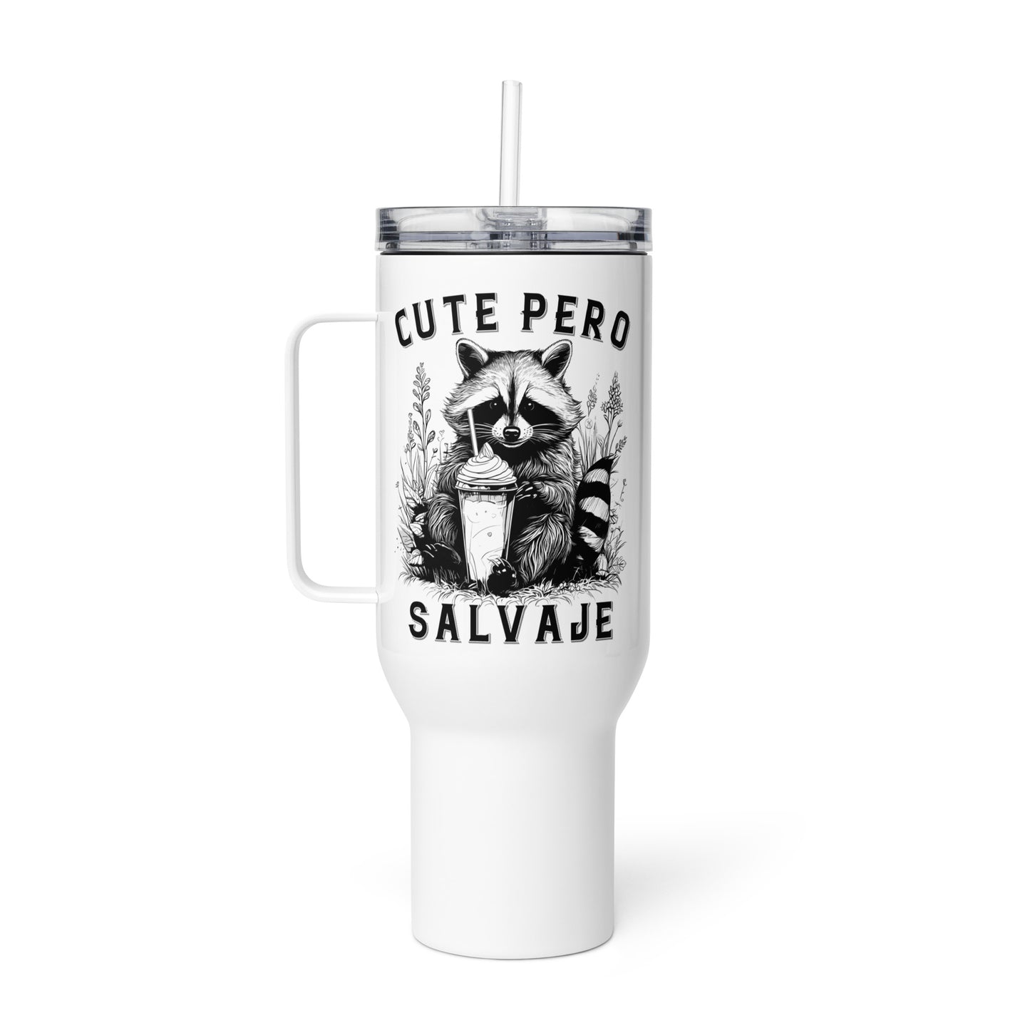 Cute Pero Salvaje Travel Mug for Latinos