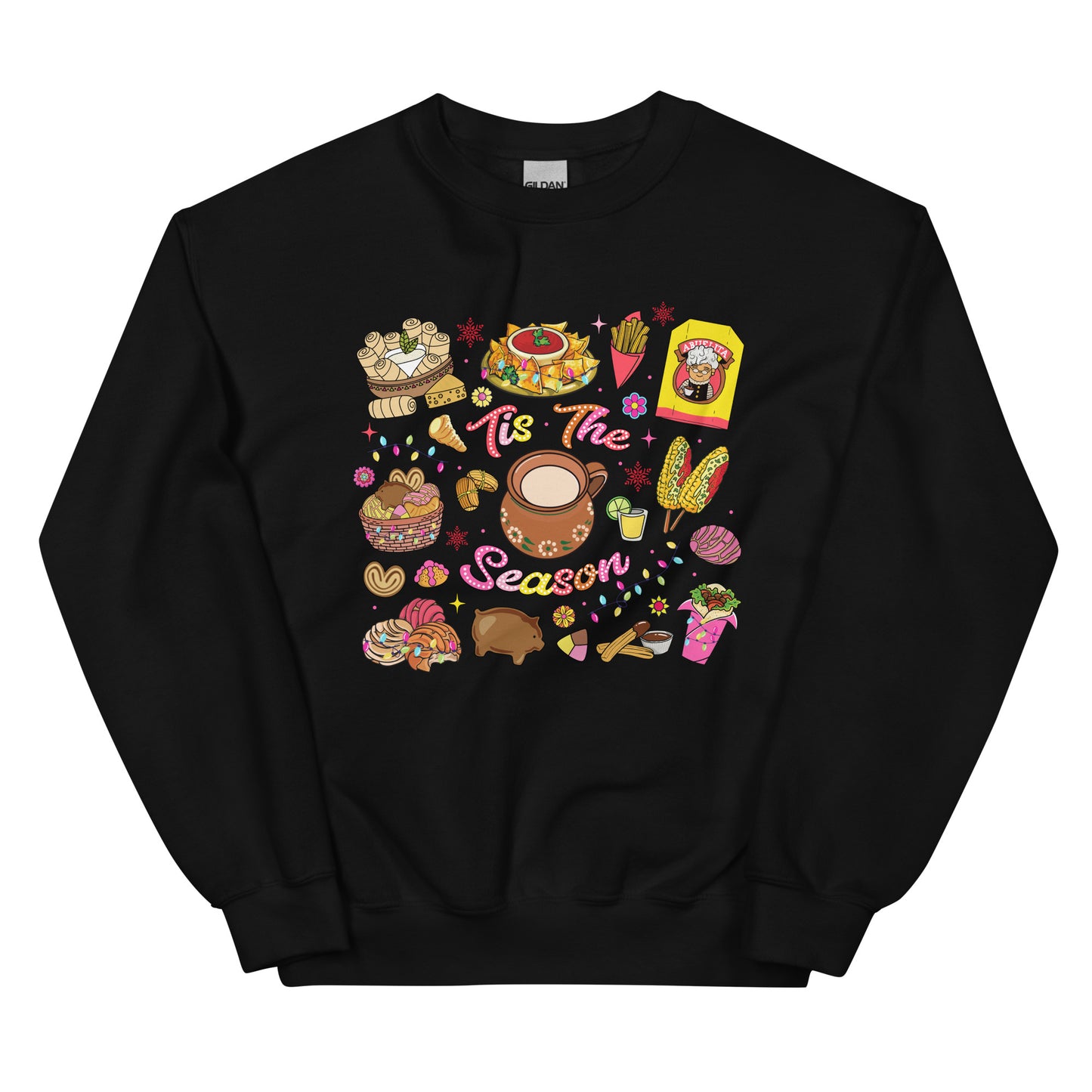 Tis The Season Elote Ugly Christmas Sweatshirt for Latinos