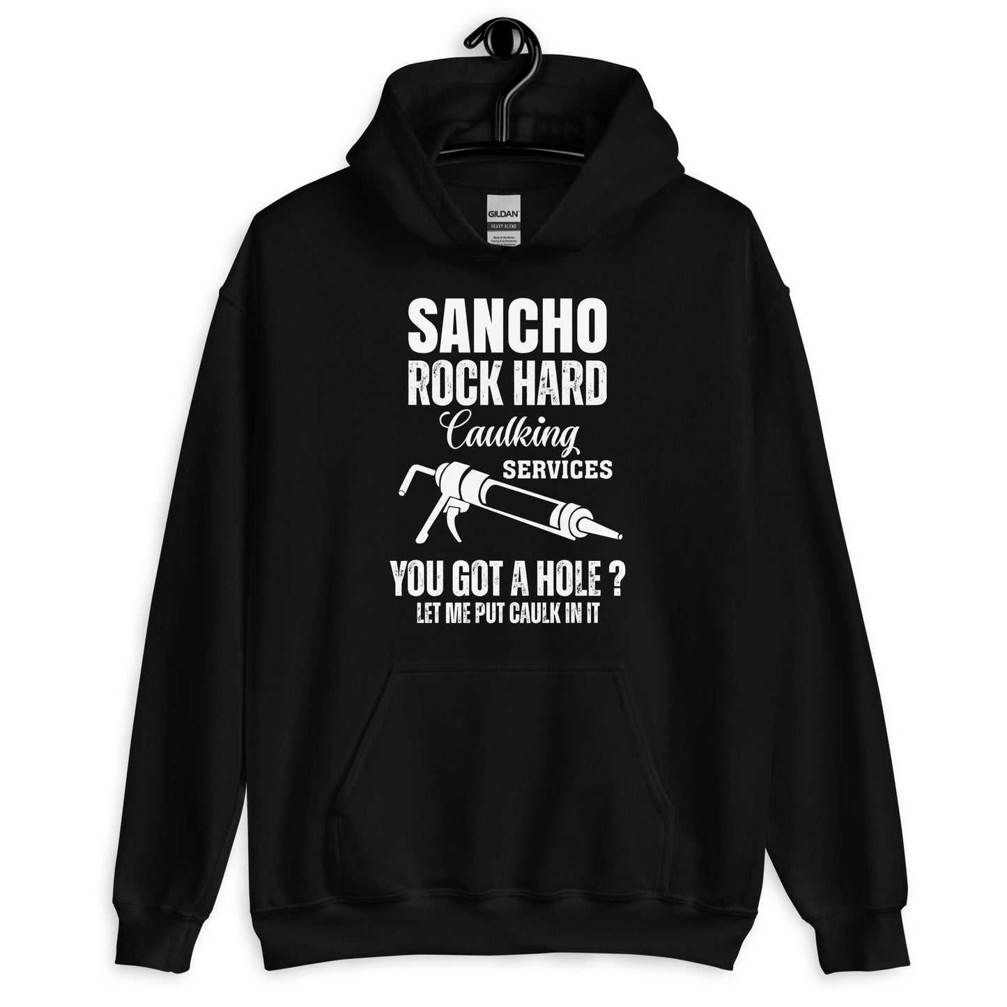 Sancho Rock Hard Caulking Services Hoodie