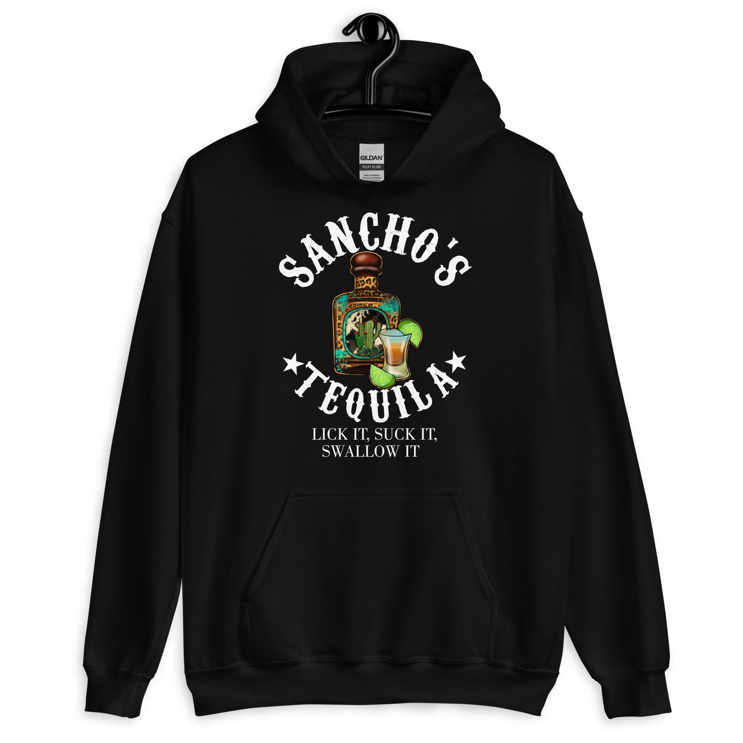 Sancho's Tequila Lick It Suck It Swallow It Hoodie