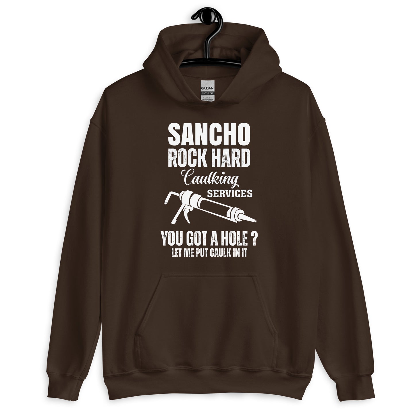 Sancho Rock Hard Caulking Services Hoodie