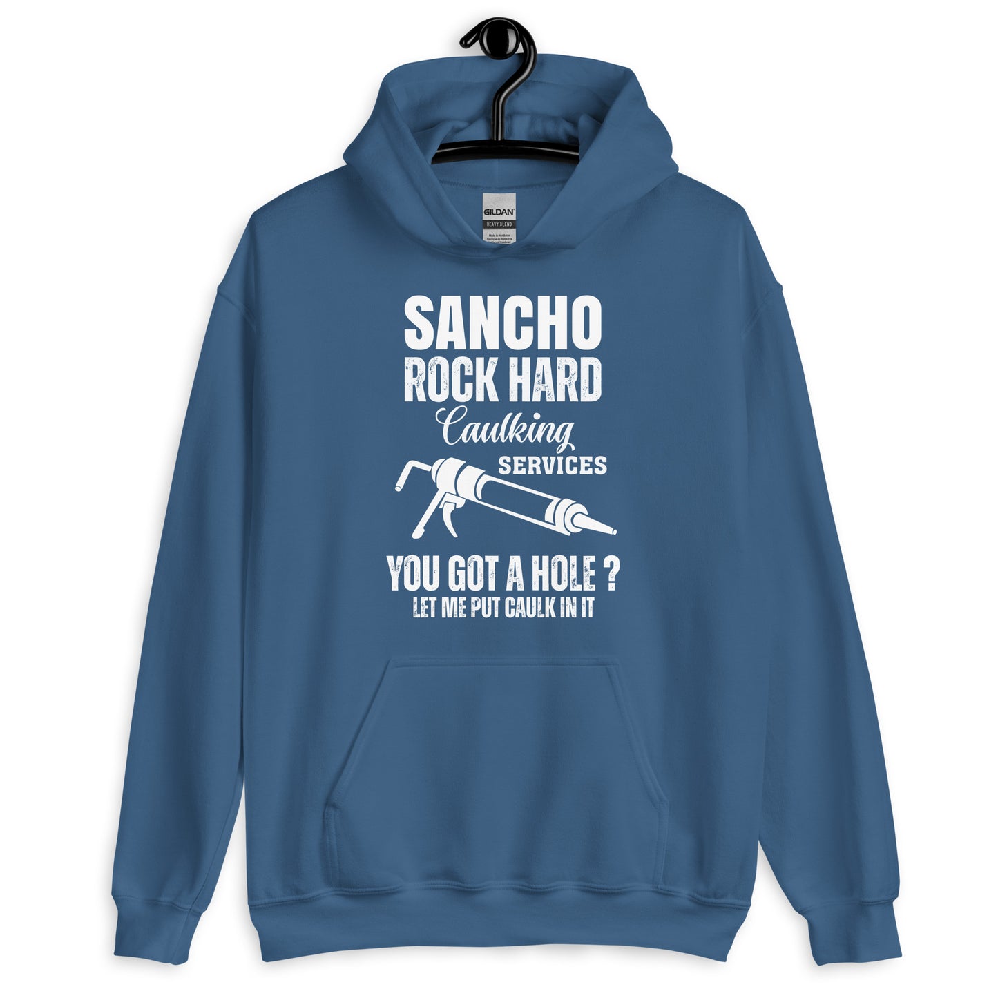 Sancho Rock Hard Caulking Services Hoodie