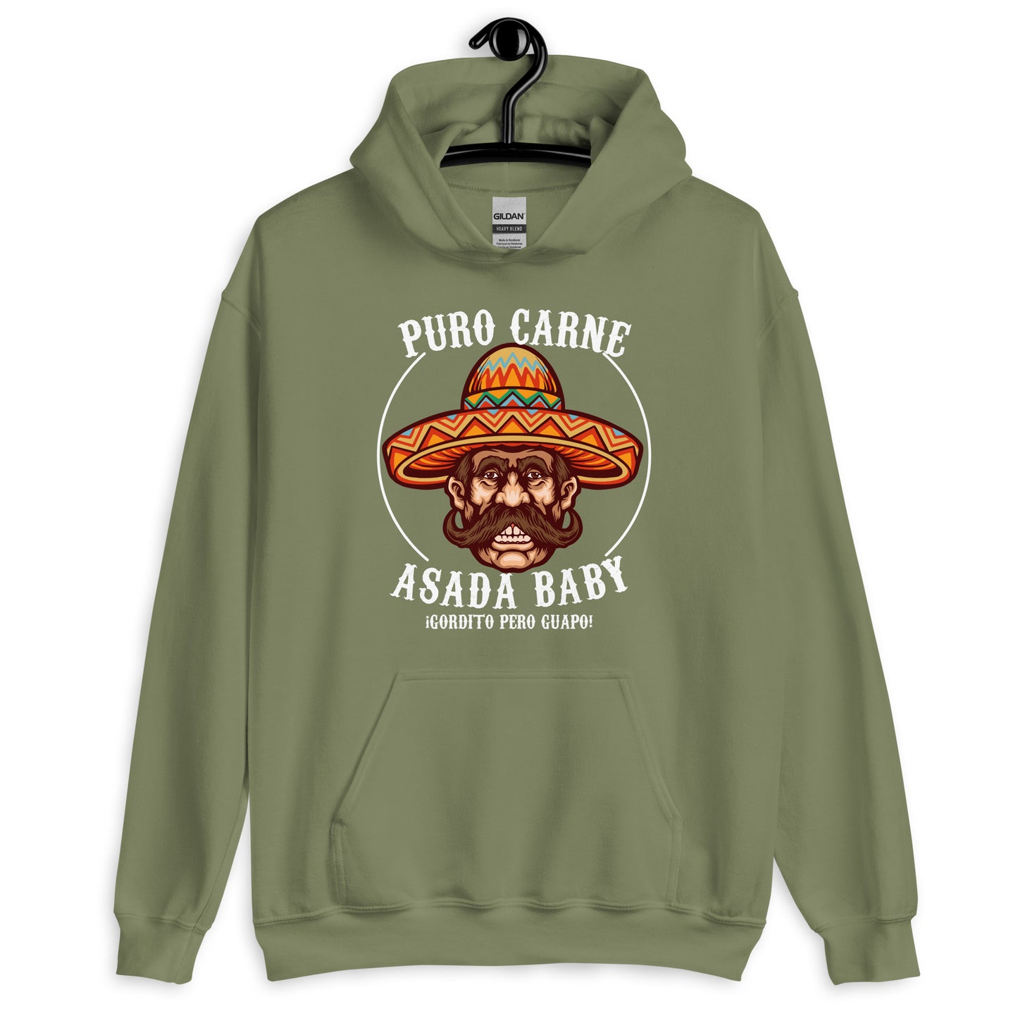 Puro Carne ASADA Baby Gordito Pero Guapo Unisex Hoodie