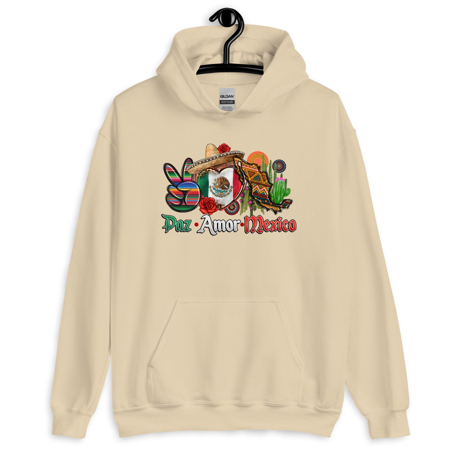 Paz Amor Mexico Latino Hoodie