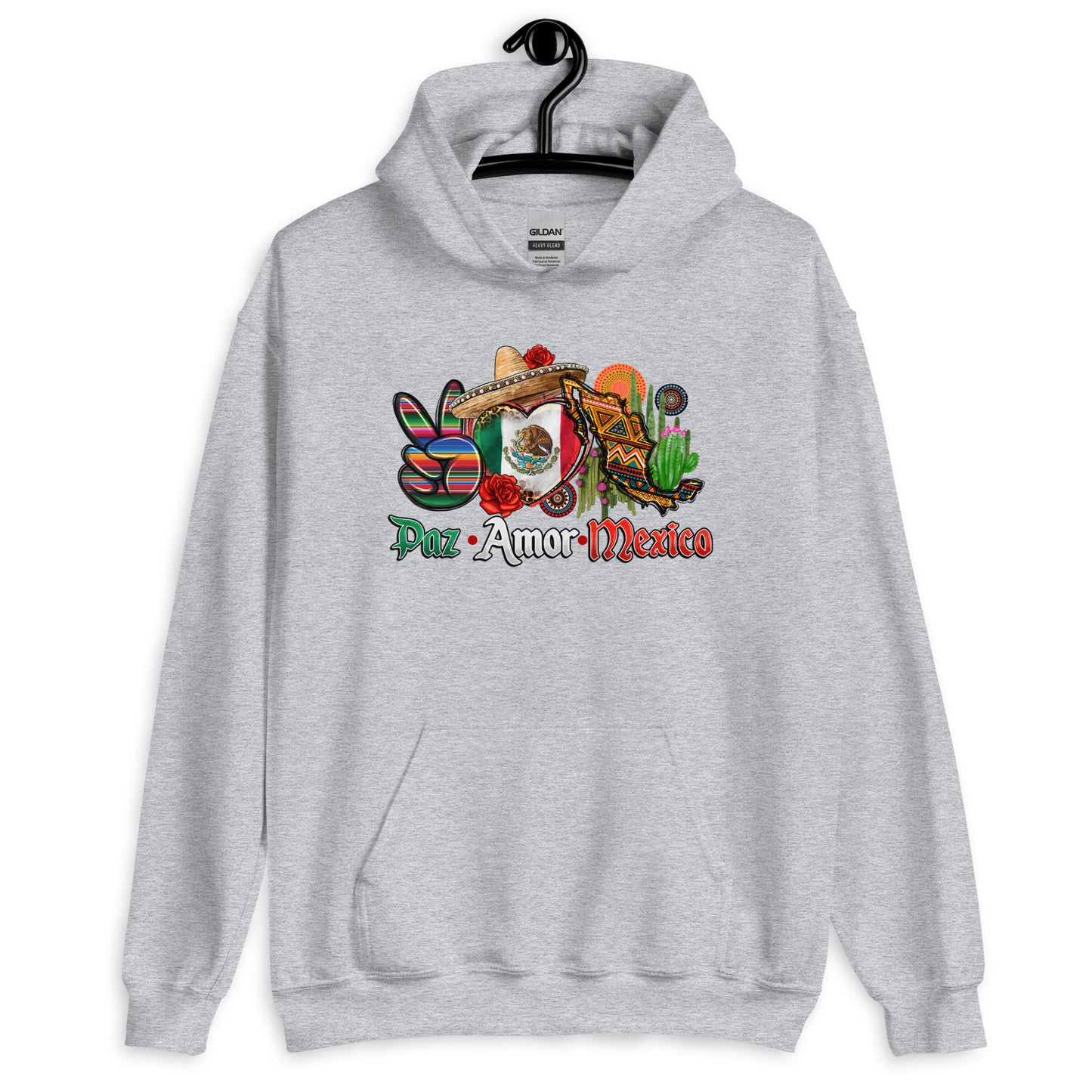 Paz Amor Mexico Latino Hoodie