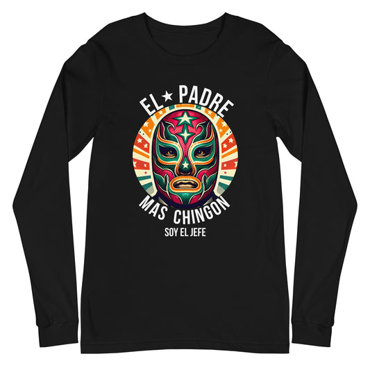 El Padre Mas Chingon Soy El Jefe Unisex Long Sleeve Tee