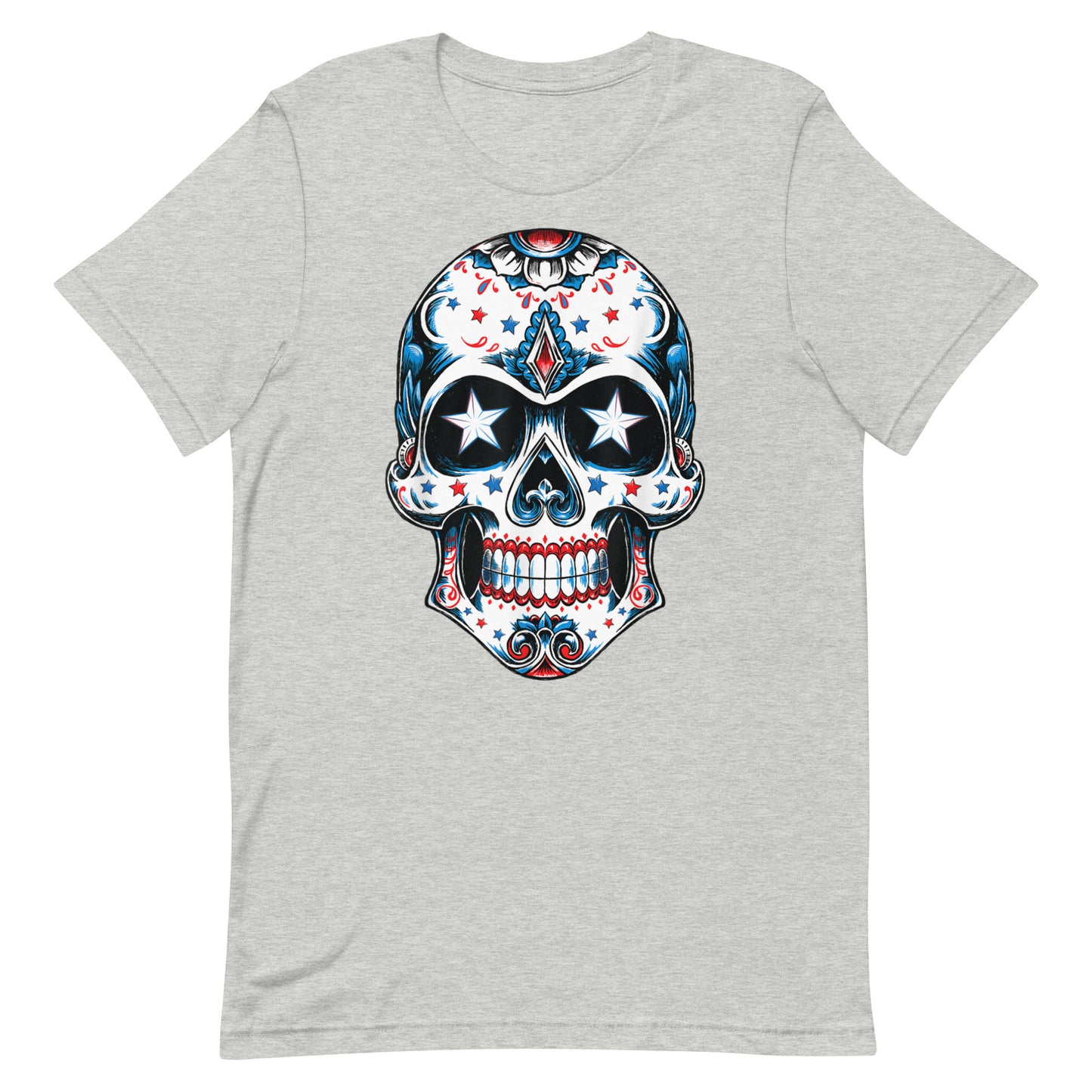 4th of July American Sugar Skull Premium T-Shirt