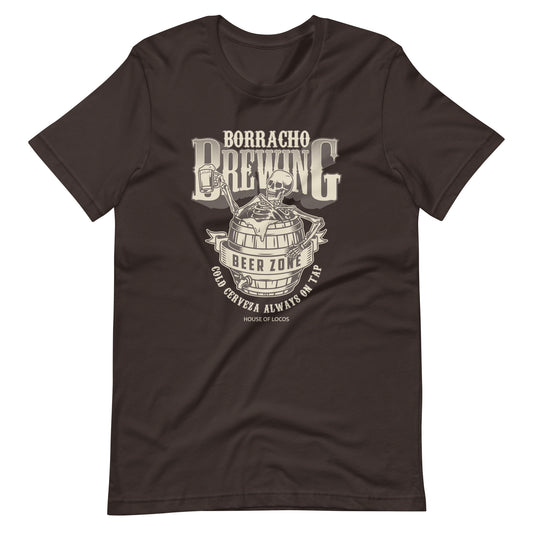 Borracho Brewing Cold Cerveza Always on Tap T-Shirt