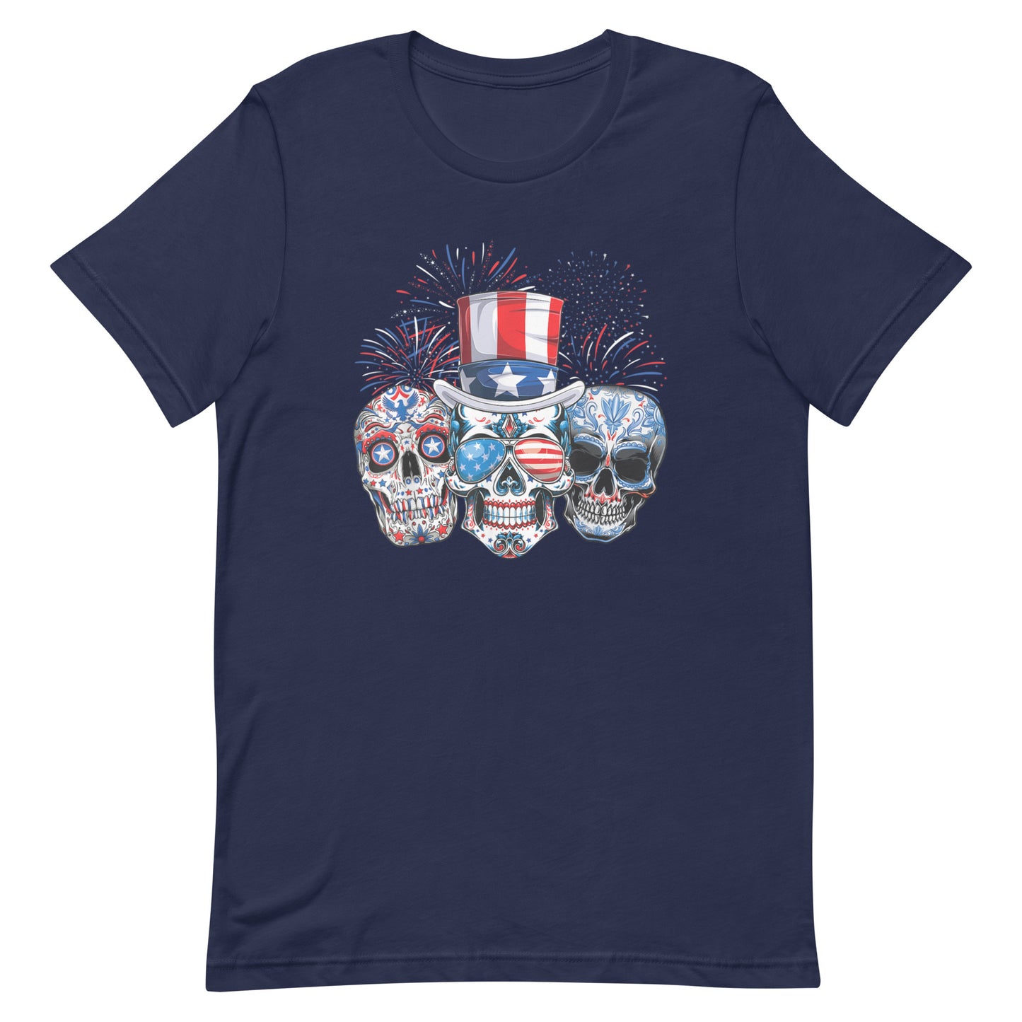 Mexican American Sugar Skull Amigos Premium T-Shirt