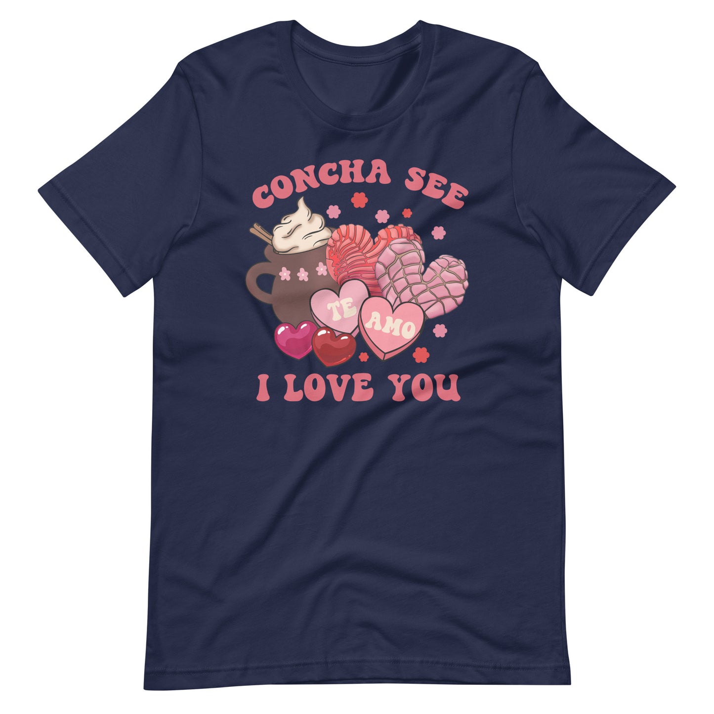 Concha See Te Amo Valentine's Day Unisex t-shirt for Latinos