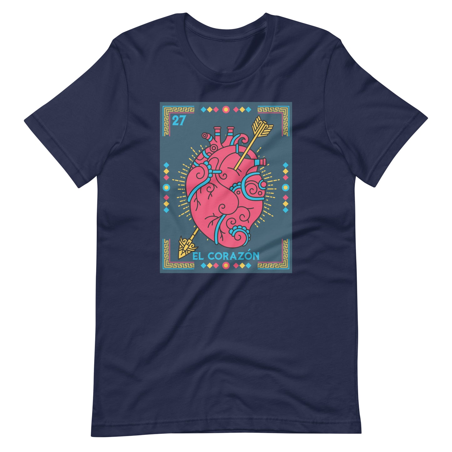 El Corazon Mexican Loteria Unisex t-shirt