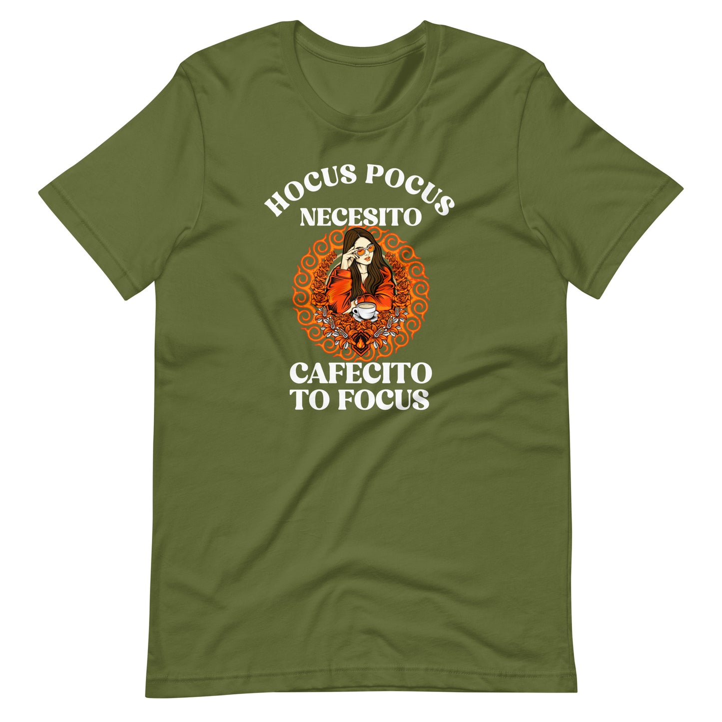 Hocus Pocus Necesito Cafecito to Focus Latina T-Shirt