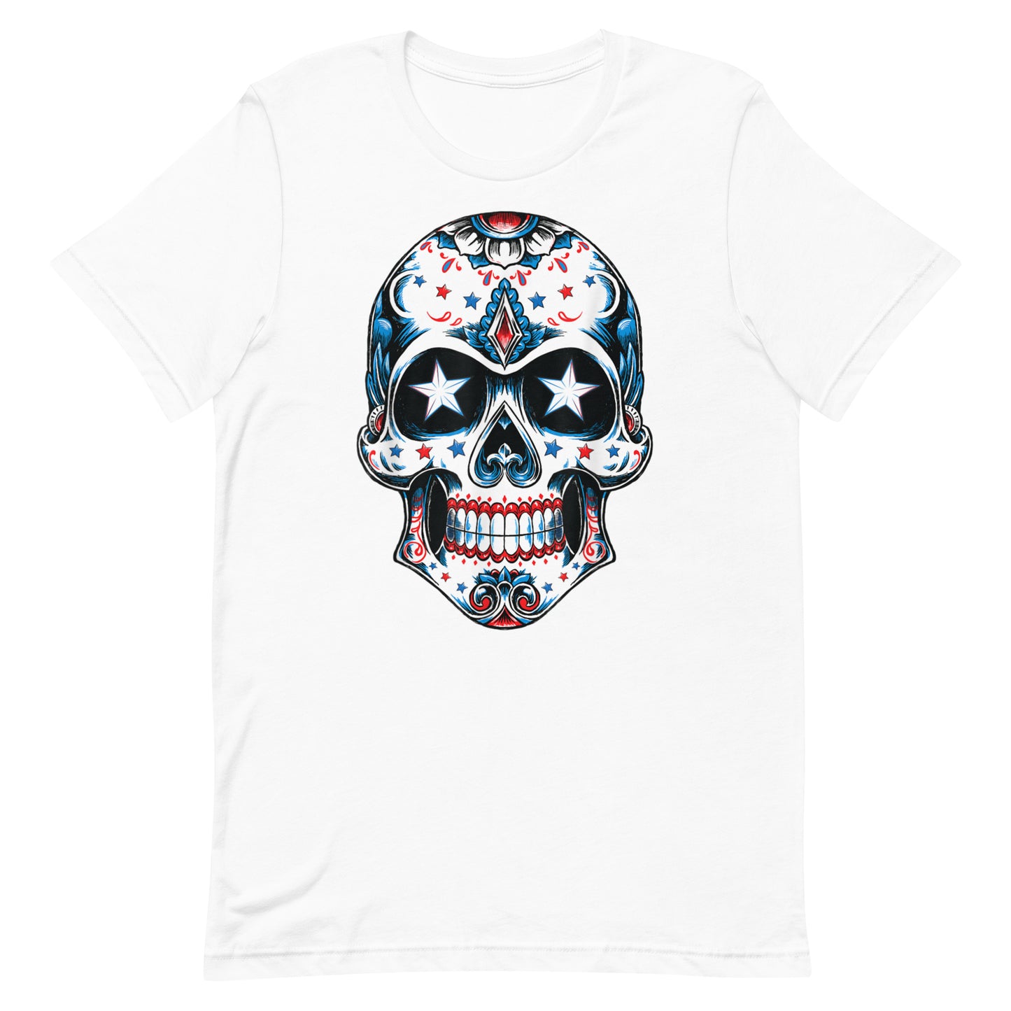 4th of July American Sugar Skull Premium T-Shirt