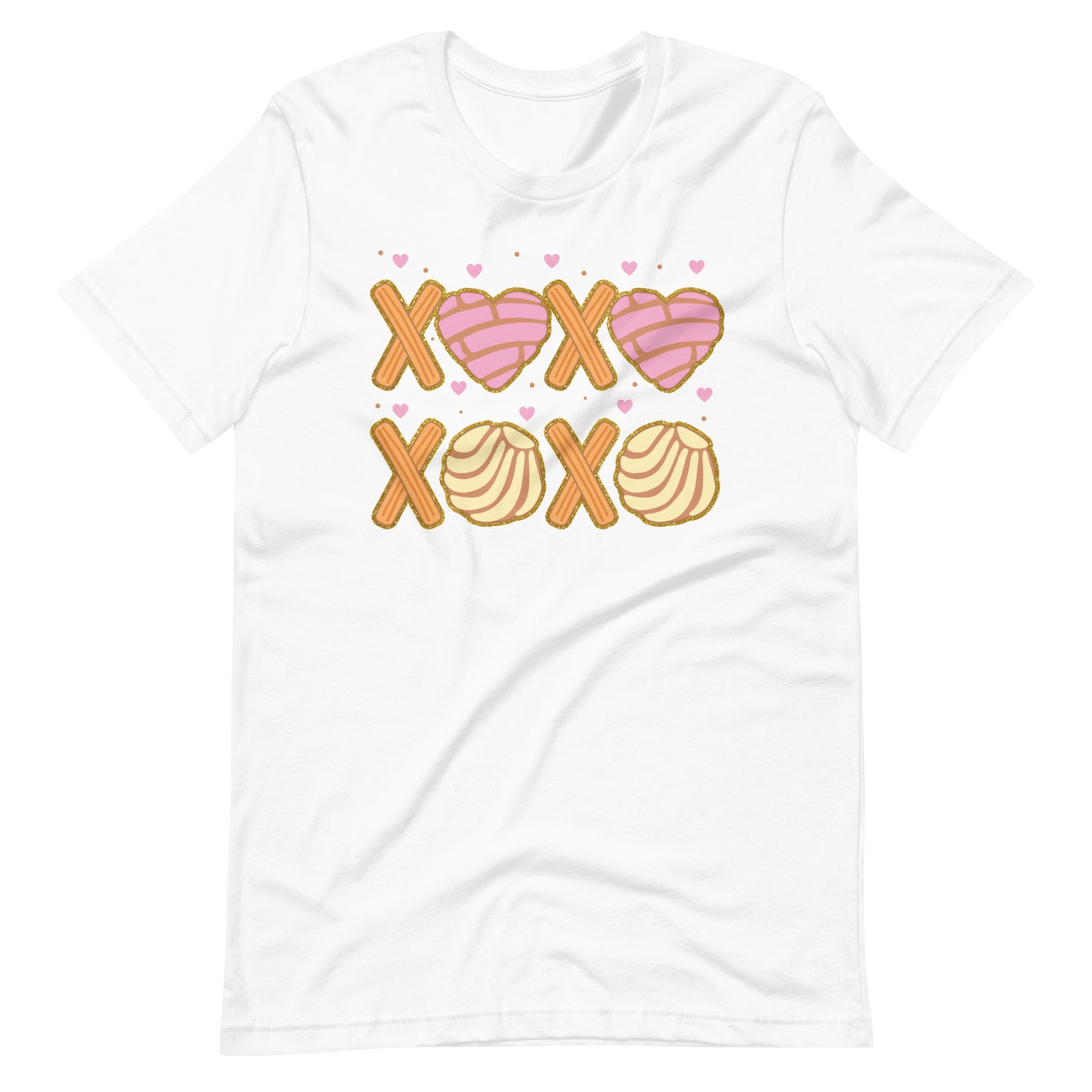 XOXO Conchas Valentine's Day Unisex T-shirt for Latinos