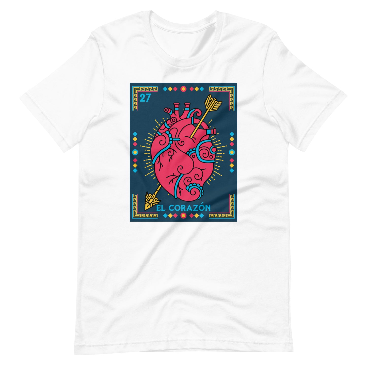 El Corazon Mexican Loteria Unisex t-shirt