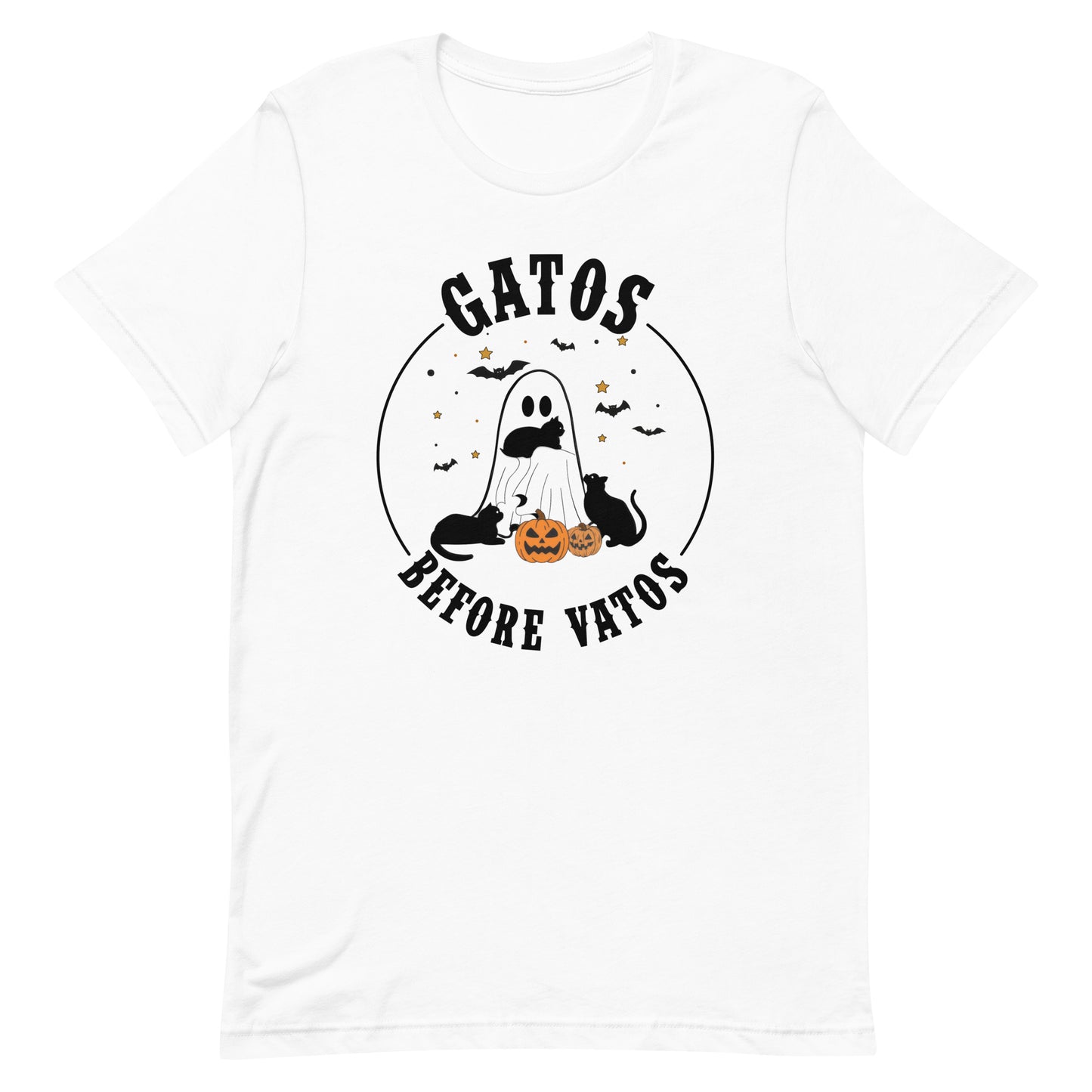 Gatos Before Vatos Halloween Unisex t-shirt