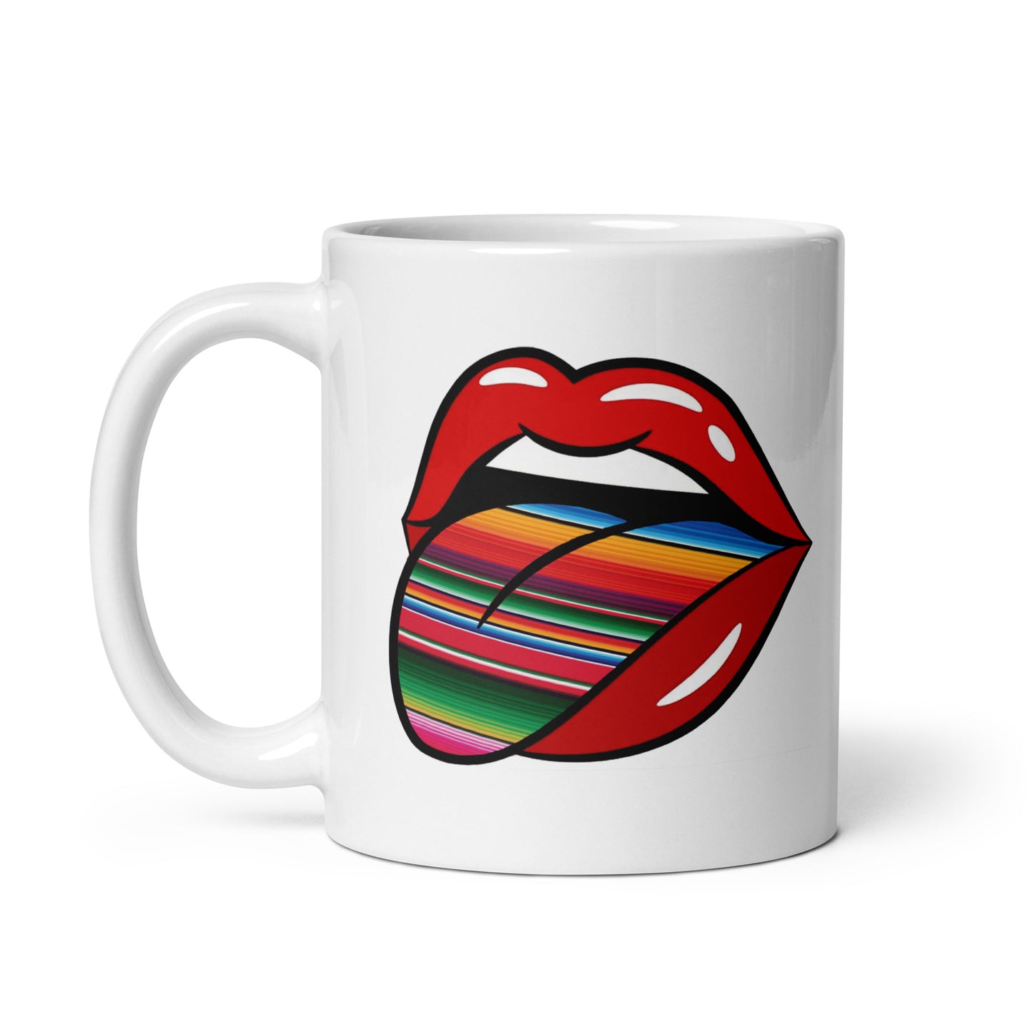 Mexican Serape on Tongue Coffee Mug