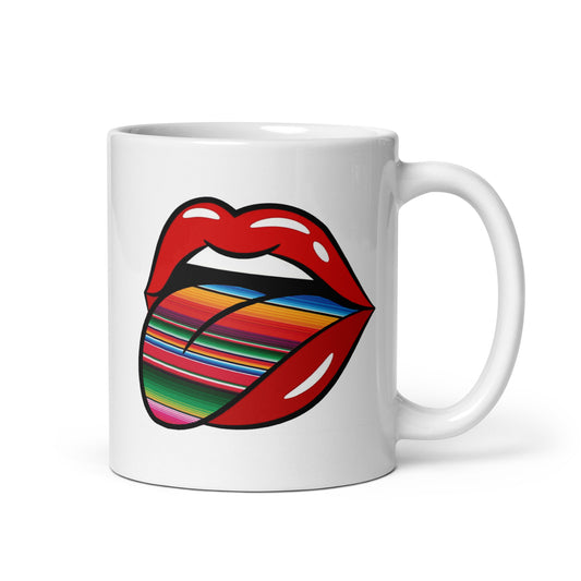 Mexican Serape on Tongue Coffee Mug