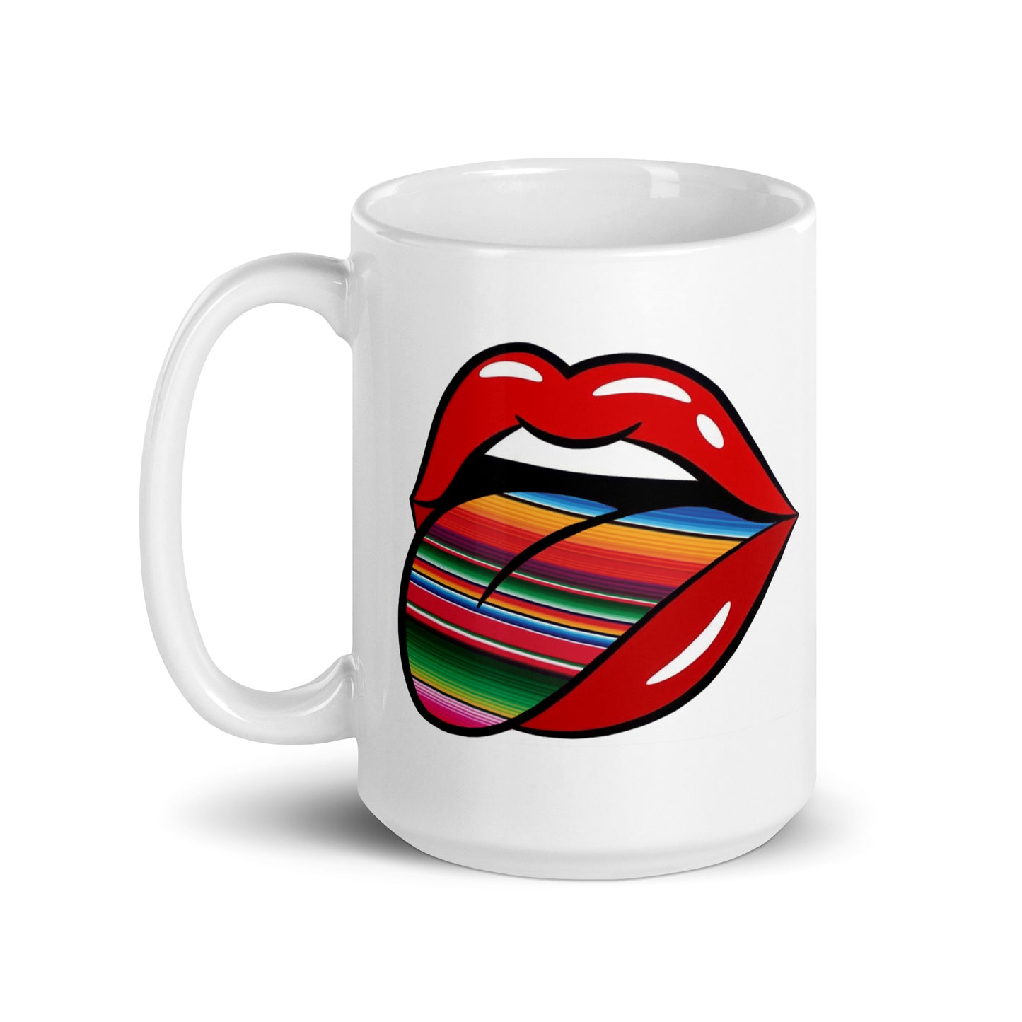 Mexican Serape on Tongue Coffee Mug