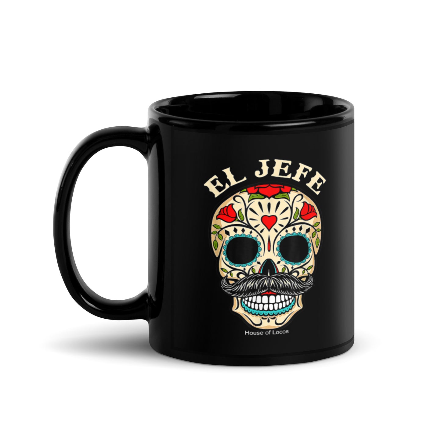 El Jefe Black Glossy Mug