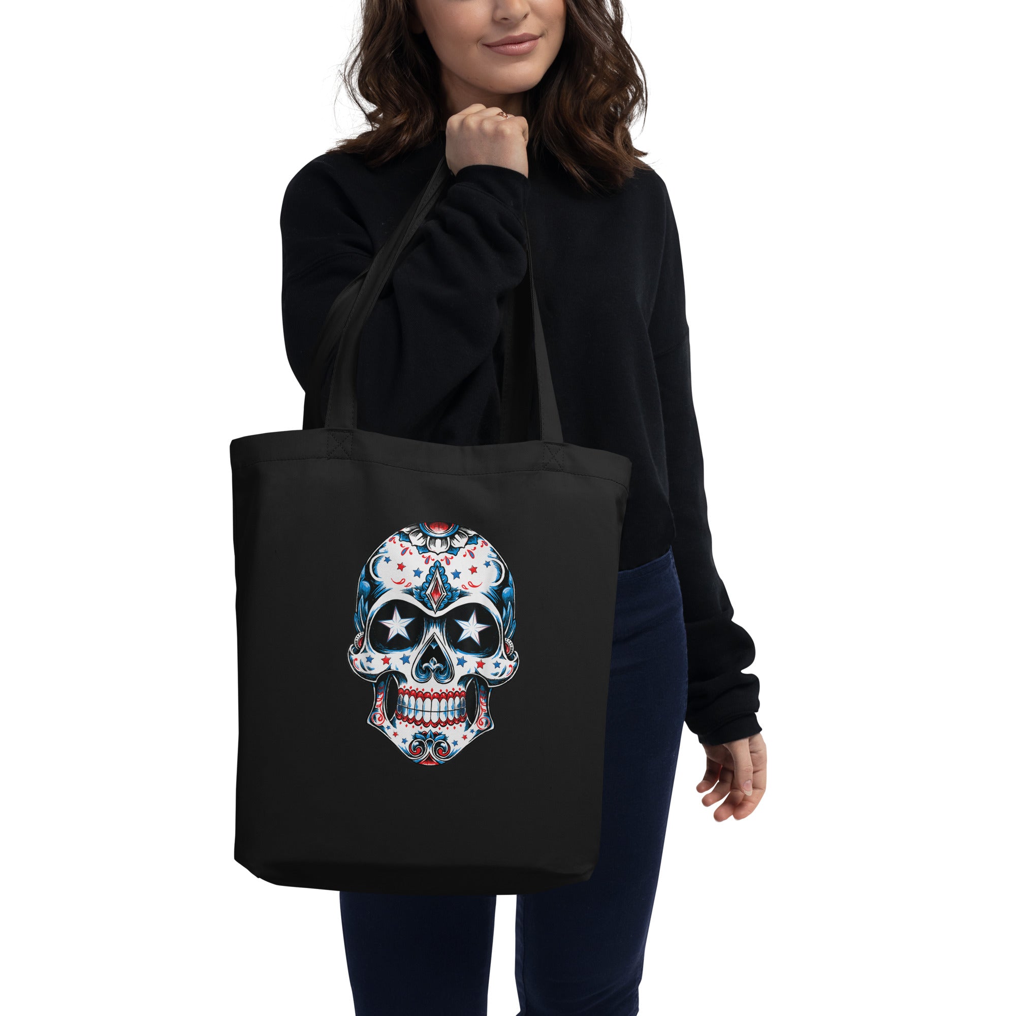 Sugar skull tote discount bag