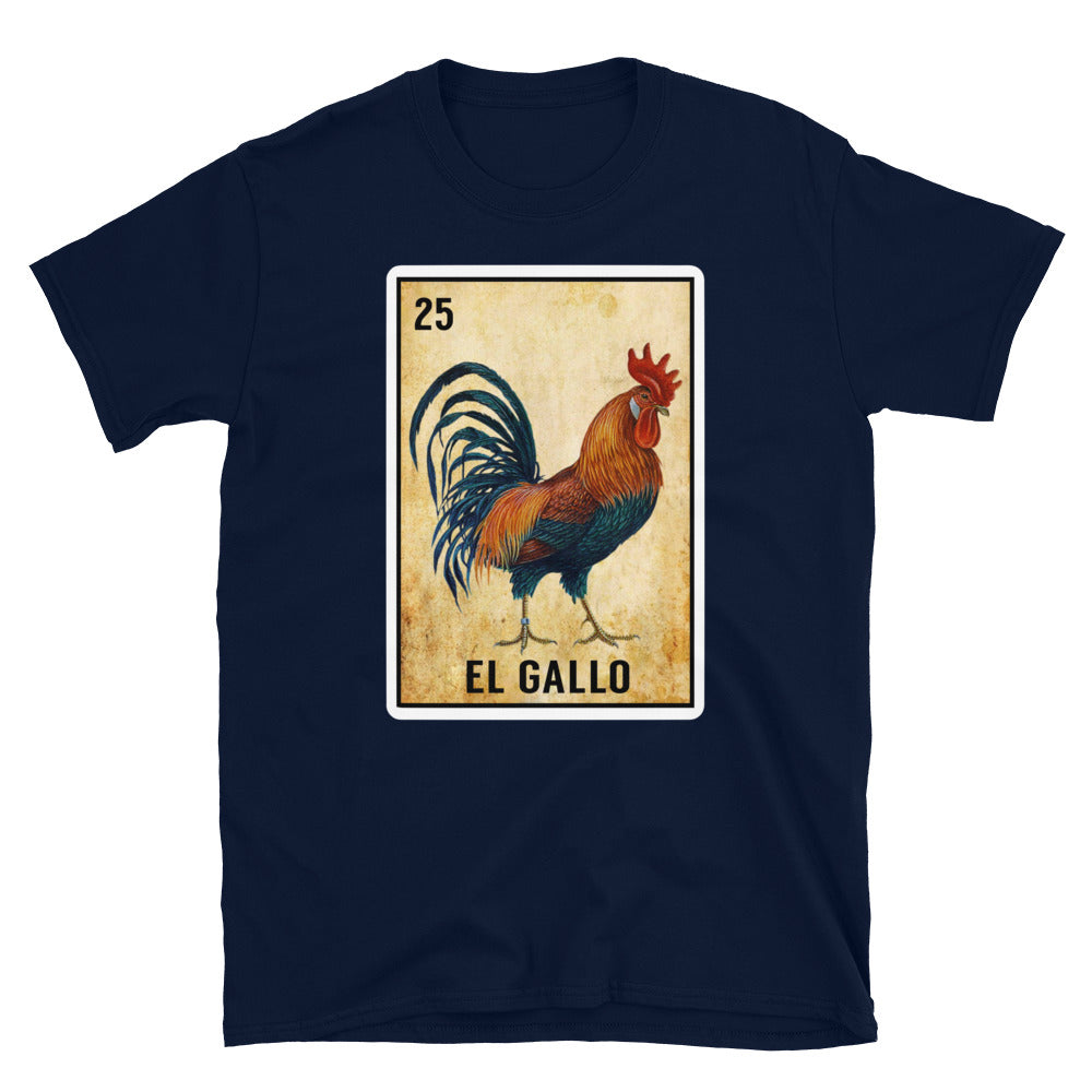 House of Locos El Gallo Loteria T-Shirt Navy / S