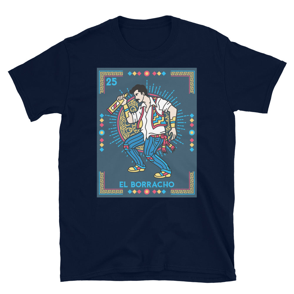 El Borracho Mexican Loteria T-Shirt
