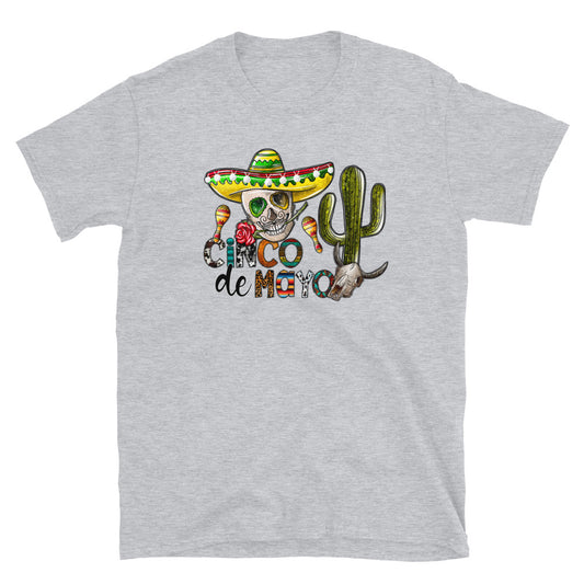 Cinco De Mayo Sugar Skull Unisex T-Shirt