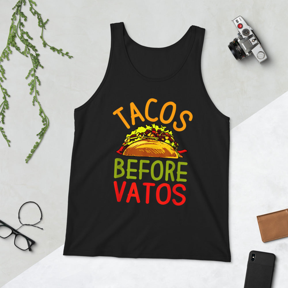 Tacos Before Vatos Unisex Tank Top