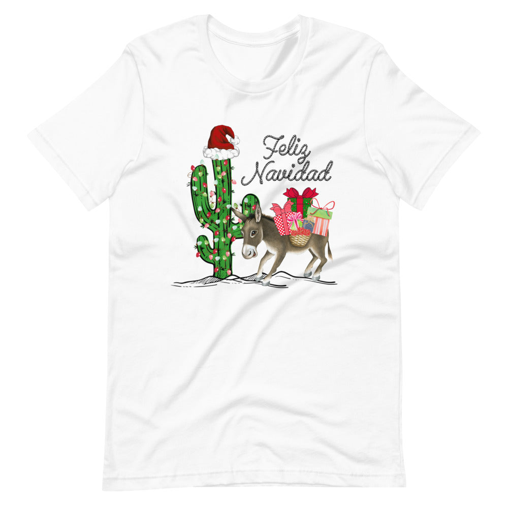 Christmas Burro Feliz Navidad Unisex T-Shirt